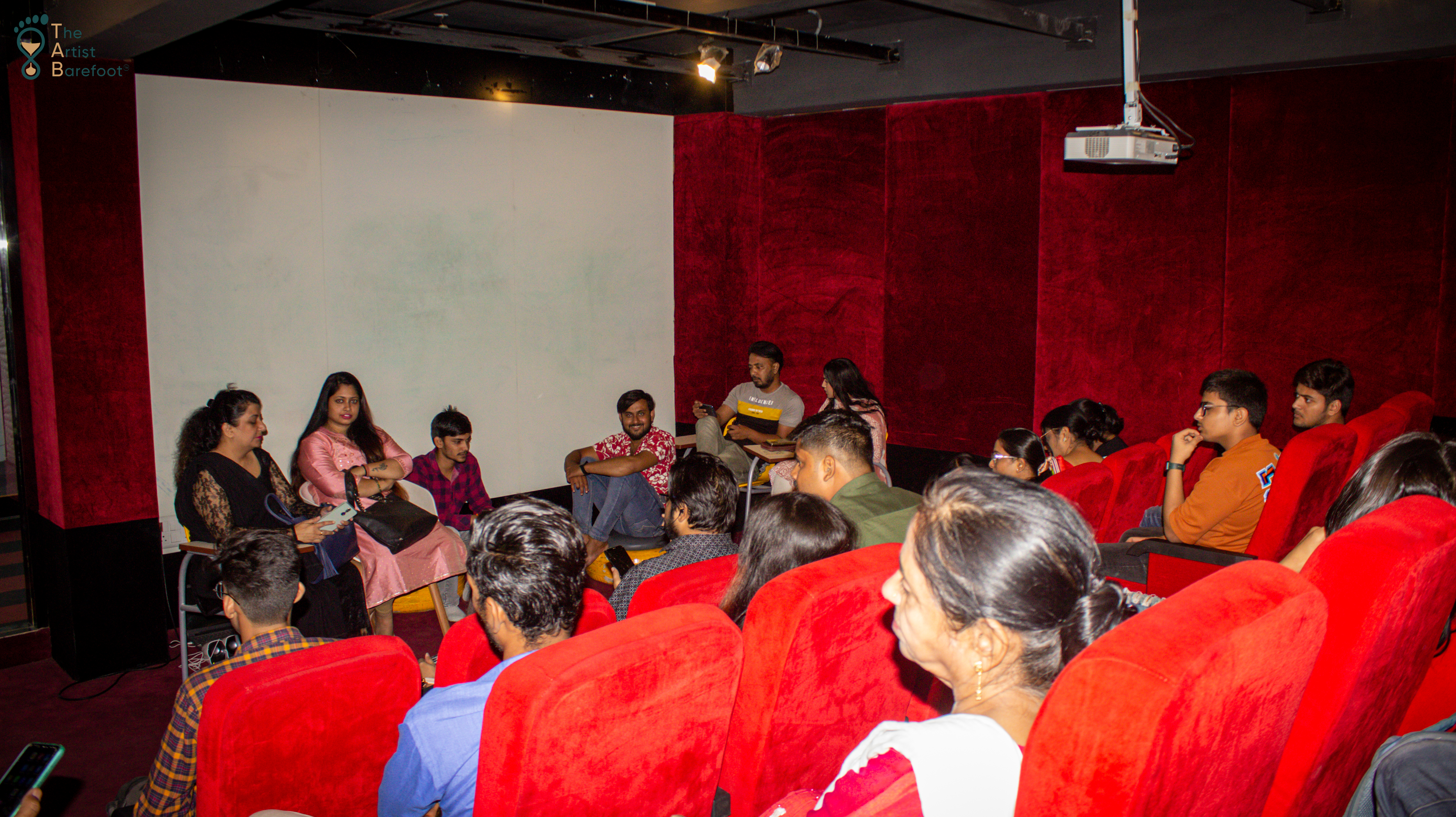 A comedian performing on stage at TAB Unscripted
