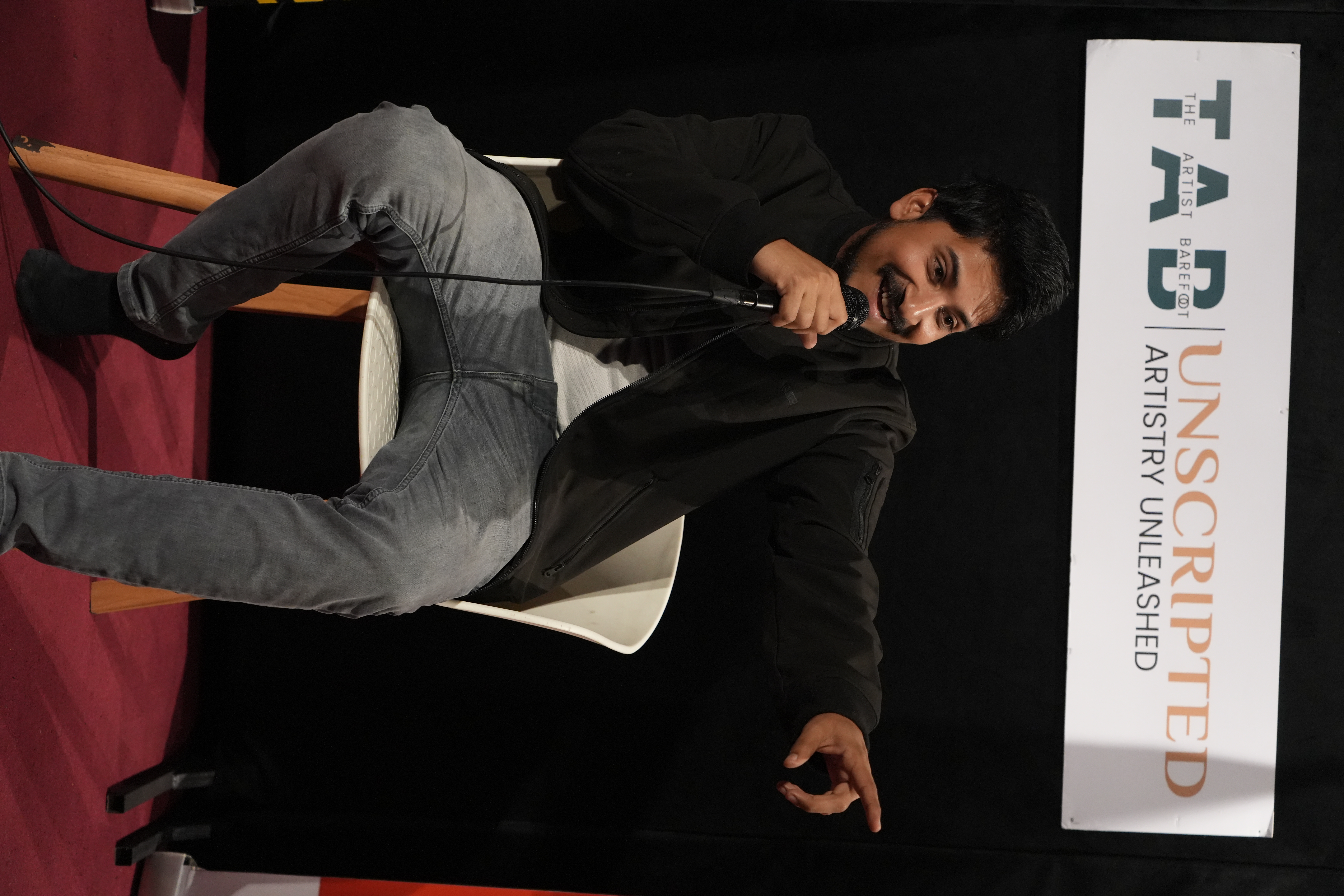 Professional stage setup with sound and lighting